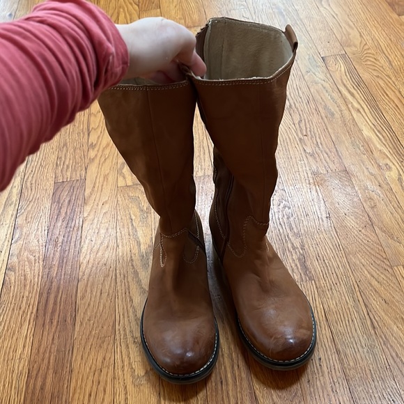 Leather mid calf boots - Picture 3 of 6